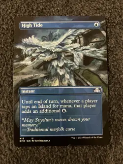 Magic The Gathering MTG - High Tide (Borderless) - Dominaria Remastered - Image 1