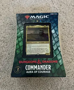 Adventures in the Forgotten Realms Commander Deck: Aura of Courage MTG Brand New 630509982677 - Image 1