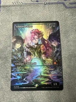 Llanowar Elves (Showcase) Foundations Foil - M 0429 Magic The Gathering - Image 1