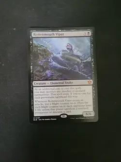 MTG BLB #107 Rottenmouth Viper Bloomburrow Regular - Image 1