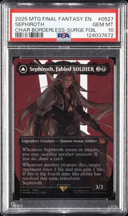 2025 #0527 SEPHIROTH, FABLED SOLDIER/SEPHIROTH, ONE-WINGED ANGEL PSA 10 - Image 1