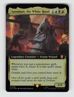 Saruman, the White Hand (Extended Art)*Foil* LTC 91 NM - Image 1