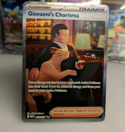 Giovanni's Charisma 204/165 Special Illustration Rare Destined Rivals Pokemon - Image 2