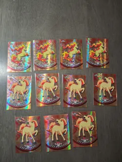 Pokemon Chrome Spectra Nm Lot. 4 Rapidash #78. 7 Ponyta #77. 11 Cards Total - Image 1