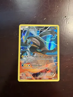 Pokemon TCG Black Kyurem XY80 Full Art Black Star Holo - Image 1