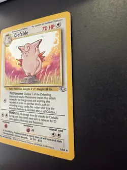 Pokemon TCG Clefable Jungle 1/64 Holo Unlimited Holo Rare - Image 3