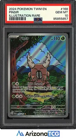 Pokemon 2024 Pinsir 168/167 Full Art IR Twilight Masquerade GEM MINT PSA 10 - Image 1