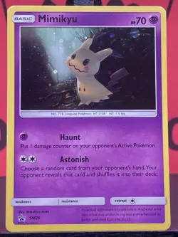 Mimikyu SM29 Black Star Promo Holo Sun Moon Pokemon TCG Holo 2017 NM - Image 3