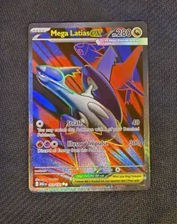 Pokemon Mega Latias EX Full Art Ultra Rare Holo 163/132 Me01 - Image 1