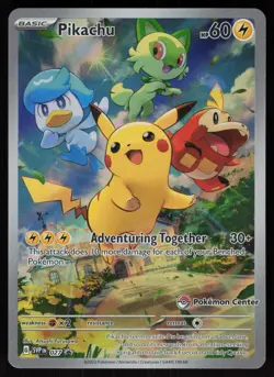 Pikachu 027 SVP Pokemon Center Stamped Promo Pokemon - Image 1