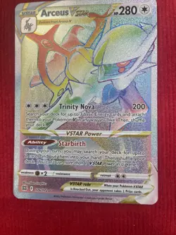 Pokemon Brilliant Stars Arceus VSTAR Rainbow Rare 176/172 mint - Image 1