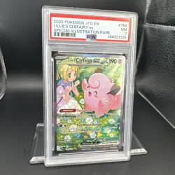 2025 Pokemon Journey Together Lillie’s Clefairy #184 English Graded PSA 7 SIR - Image 4