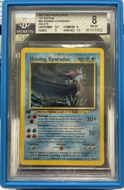 2001 POKEMON NEO REVELATION 1ST EDITION HOLO #65 SHINING GYARADOS BGS 8 - Image 1