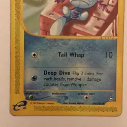 Pokemon TCG Wooper 066/147 Aquapolis Set Regular - Image 3