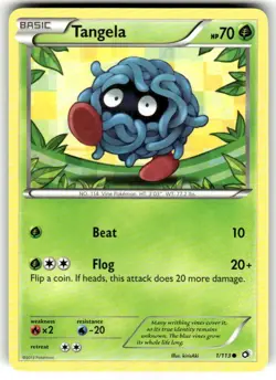 Pokemon TCG Tangela 1/113 Common NM Legendary Treasures near mint - Image 1