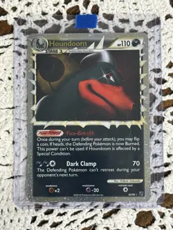 2010 Pokemon HeartGold & SoulSilver Undaunted Houndoom #82/90 NM/LP - Image 1