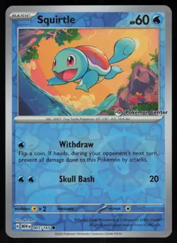Squirtle 007/165 SVP Pokemon Center Stamped Promo Reverse Holo Pokemon - Image 1