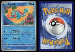 Squirtle 007/165 SVP Pokemon Center Stamped Promo Reverse Holo Pokemon - Image 3