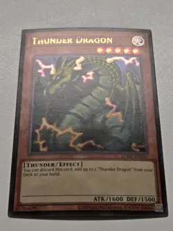 Thunder Dragon LCKC-EN067 Ultra Rare Yugioh Error Name Misprint Unlimited NM - Image 3