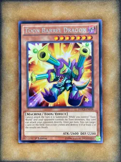 Yugioh Toon Barrel Dragon DOCS-EN038 Rare 1st Ed NM - Image 1