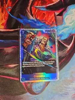 Crocodile OP09-046 Reprint SR ONE PIECE Tcg Card Game NM Blue - Image 1