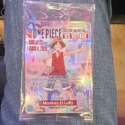Bandai Namco One Piece CCG Monkey.D.Luffy US Voyage College Basketball Promo #0… - Image 4