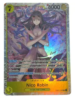 One Piece Heroine’s Edition Extra Booster Nico Robin EB03-055 SR English - Image 1