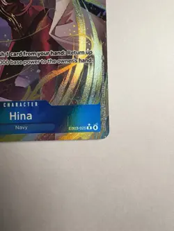 ONE PIECE HINA EB03-025 ALT ART RARE ENGLISH HEROINES EDITION NM - Image 3