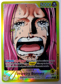 Jewelry Bonney - One Piece Carrying on His Will - Alt Art Leader - OP13-100 NM - Image 1