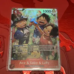 Ace & Sabo & Luffy OP13-007 SR | Carrying on His Will | One Piece TCG Englsih 02 - Image 1
