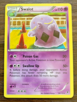Swalot 38/119 - 2014 Pokemon Phantom Forces Rare Card - CLEAN NM - Image 1