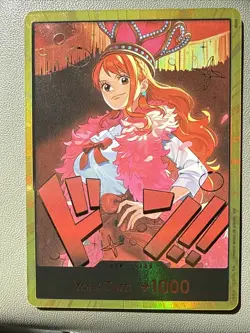 One Piece Japanese Extra Booster Heroines Edition Gold DON!! Card Nami - Image 2