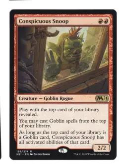 MTG 1x Conspicuous Snoop # 139 Core Set 2021 M21 Magic the Gathering Card x1 NM - Image 1