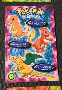 Pokemon Post Cards 1990's Set Of 7 Charmander Charmeleon Charizard Bulbasaur... - Image 4