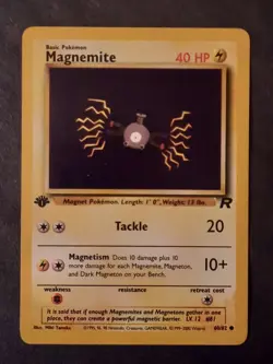 Pokemon Card TCG Magnemite Team Rocket 60/82 Common 40HP 1st Edition Regular - Image 4
