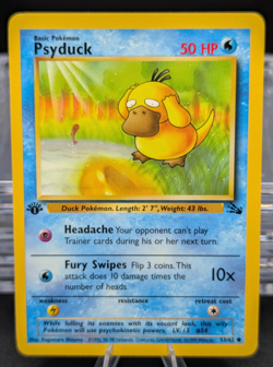 Pokemon 1st Edition Psyduck 53/62 Fossil TCG Card 1999 WOTC - Image 1