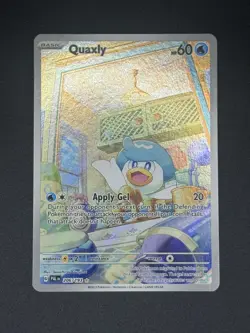 Pokemon TCG Quaxly Scarlet & Violet Paldea Evolved Holo Card 206/193 - Image 1