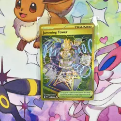 Pokemon TCG Destined Rivals Jamming Tower Hyper Rare Card 243/182 NM Condition - Image 1