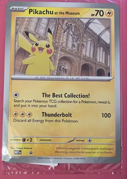 Pokemon TCG Promo Oversized Card - Pikachu At The Museum (sealed) - UK - Image 1