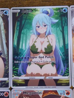 6 Waifu Aqua Darkness Megumin Wiz - Goddess Konosuba Custom ACG DIY Cards - Image 3