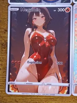 6 Waifu Aqua Darkness Megumin Wiz - Goddess Konosuba Custom ACG DIY Cards - Image 4