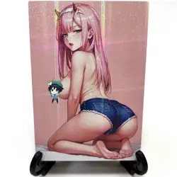 Darling in the Franxx Zero Two Sexy Anime Waifu Girl Lewd Goddess Story Art Card - Image 2