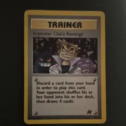 Pokemon Imposter Oak's Revenge Trainer Card Team Rocket 76/82 Uncommon Regular - Image 1