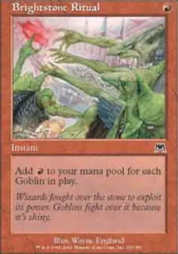 1x Brightstone Ritual Heavy Play MTG Magic - Kid Icarus - - Image 1