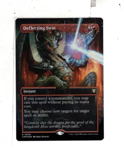 MTG SkeenAB Deflecting Swat BORDERLESS from Commander Masters. NM. - Image 1