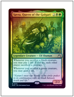 1x Savra, Queen of the Golgari, Foil, Magic the Gathering, MTG NM - Image 1