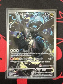 N's Zekrom 31 Promo Ascended Hero's ETB Pokemon Center Stamp Full Art Black Star - Image 1