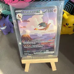 Pokemon TCG Charizard EX 199/165 Scarlet & Violet Special Illustration Rare SIR - Image 2
