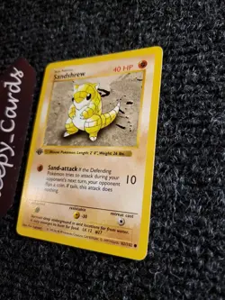 1999 Pokemon Sandshrew 1st Edition 62/102 PL-LP - Image 2
