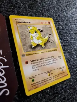 1999 Pokemon Sandshrew 1st Edition 62/102 PL-LP - Image 3